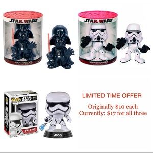LIMITED TIME OFFER: STAR WARS BOBBLE HEADS